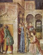 St Lawrence Receiving the Church Treasures Fra Angelico